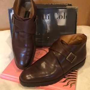 Brown men’s leather 3/4 bootie